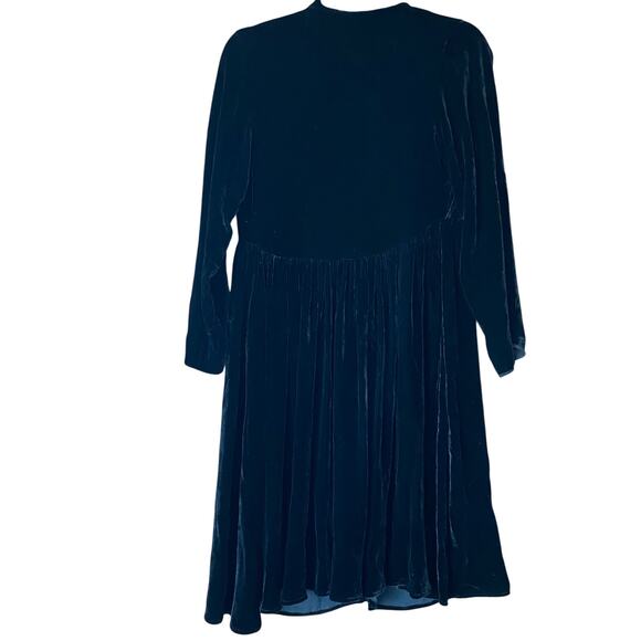 Lindsey Thornburg Deep V-Neck Black Velvet Dress - Picture 7 of 7